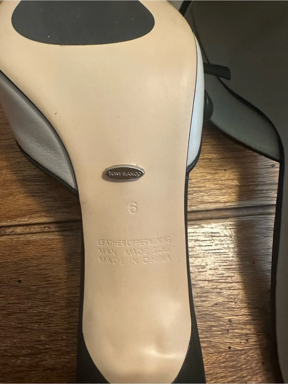 Tony Bianco Two-Tone Pointed Toe Mules in Black & Cream